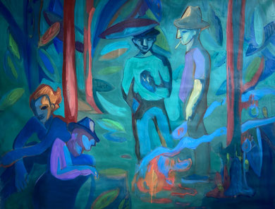 Forest, 2020 - 100 x 130 cm, oil on canvas