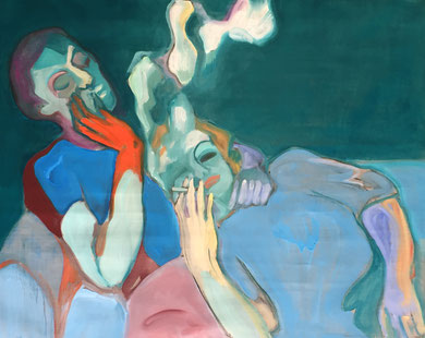 Smoke, 2019 - 70 x 90 cm, oil on canvas