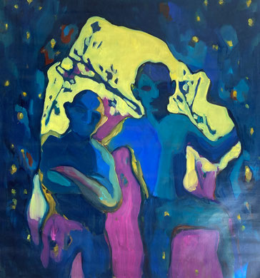 Blue II, 2020 - 90 x 60 cm, oil on canvas