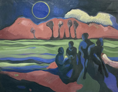 Eclipse, 2024 - 60 x 80 cm, oil on canvas