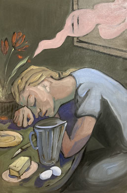 Tbt, 2024 - 90 x 60 cm, oil on canvas