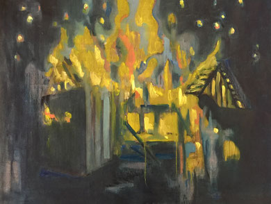 Home, 2018 - 60 x 80 cm, 2018 - 120 cm, oil on canvas