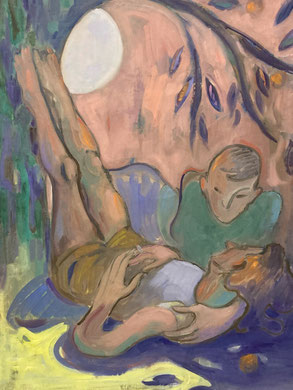 Apple tree, 2025 - 90 x 65 cm, oil on canvas