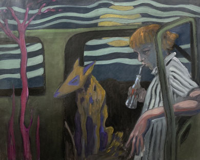 The passenger, 2024 - 80 x 100 cm, oil on canvas
