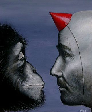 "Der Narr!"   50 x 60 cm Acryl