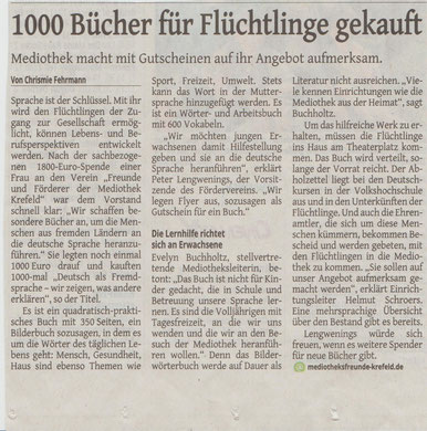 Westdeutsche Zeitung, 10. Dezember 2015