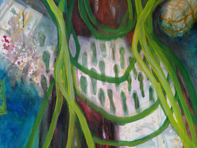 insane war child, gouache on paper, 58cmx49cm