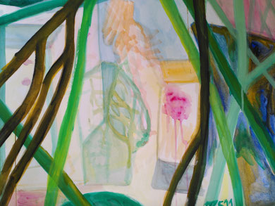 hospital, gouache on paper, 60cmx49cm