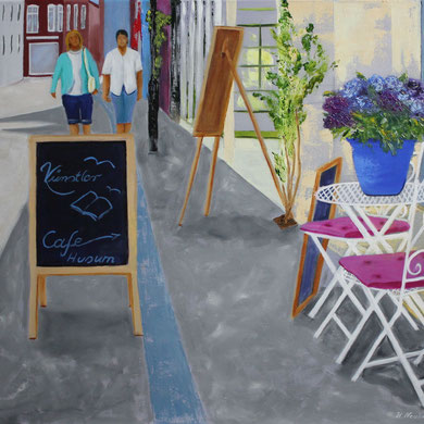 Husum 80 x 60 cm. Öl auf Leinwand
