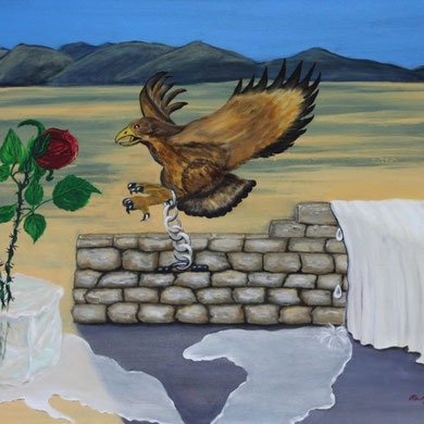 Verlorene Heimat, 60 x 80 cm, Öl auf Leinwand, 
