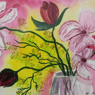 Vase mit Blumen 