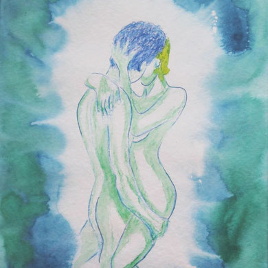Akt Aquarell 