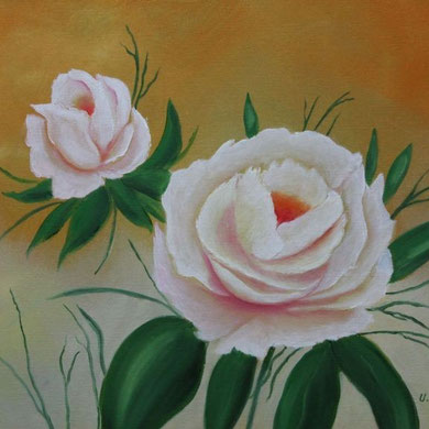 Rose, 30 x 40 cm, Öl auf Leinwand