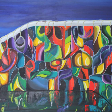 3 x 100, Teil 1 Öl auf Leinwand 100 x 300 cm