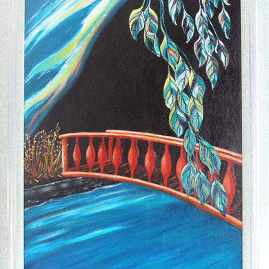 Brücke ins Nichts. 50 x 70 cm.
