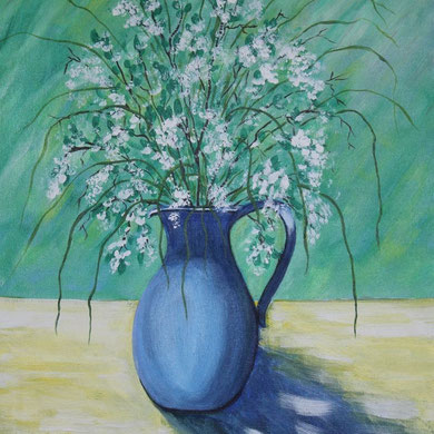 Frühlingsgruß 30 x 40, Öl auf Leinwand  
