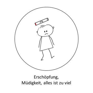 Symptome eines Entwicklungstraumas: Burnout, Erschöpfung