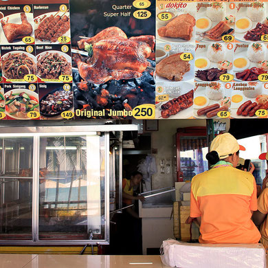 Andoks - Filipino Fast Food for a low budget. At Station 3, Boracay, Philippines. 2013 © Sabrina Iovino | JustOneWayTicket.com