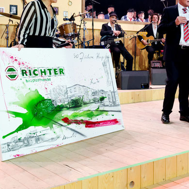 Gala Übergabe Hagebau Bilder, die ich malte