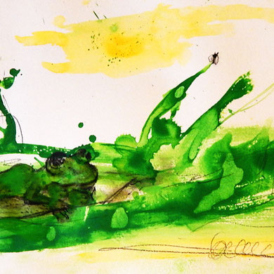 Frosch Bild grün Dieter Thomas Kuhn & Band als Inspiration