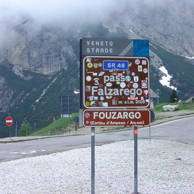 Am Falzarego Pass, herrlich zum Fahren