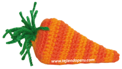 Tutorial: zanahoria de pascuas tejida a crochet (easter carrot)