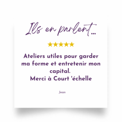 témoignages ateliers gym court'echelle