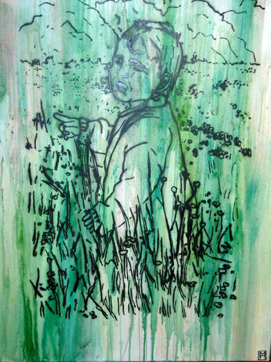 Erinnere dich!, Acryl, Schablone, 100 x 80 cm, Max Freund, Mai 2011 