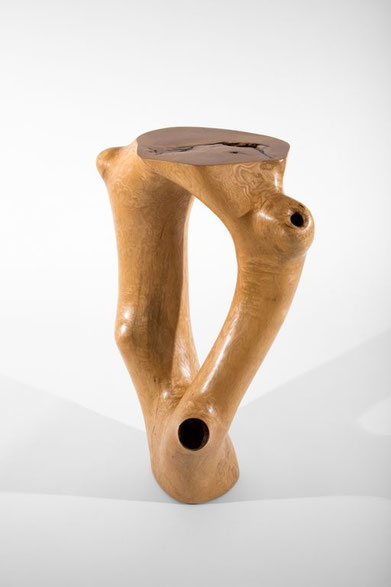 C1051 · Beech, Desk, console, sculpture, woodworking, interiordesign, woodsculptures, art, woodart, wooddesign, decorativewood, originalartwork, modernwoodsculpture, joergpietschmann, oldwood,organicwood, interiordesign,stand