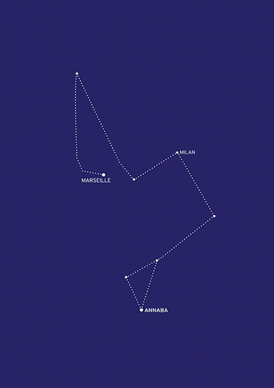 Une constellation migratoire de Bouchra Khalili