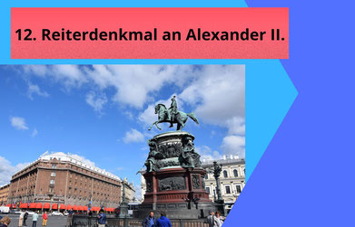 Reiterdenkmal an Alexander II.