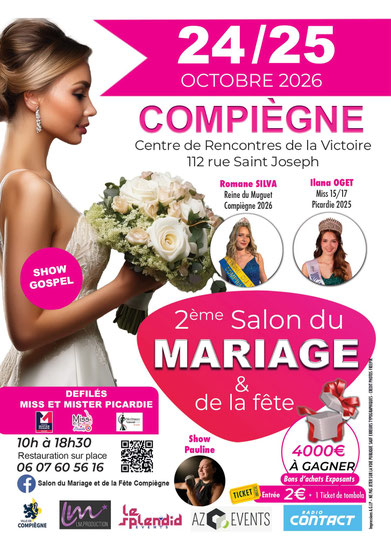 Salon du Mariage de Compiègne - 24 et 25 Octobre 2026