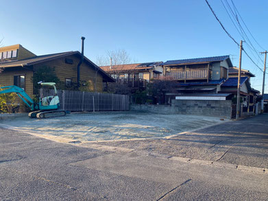 福岡県福岡市解体工事とその後の駐車場新設