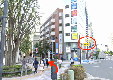 品川翔英高校への通り道です。JR京浜東北線や東急大井町線、りんかい線の大井町駅から徒歩５分