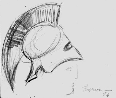 etude de casque spartiate