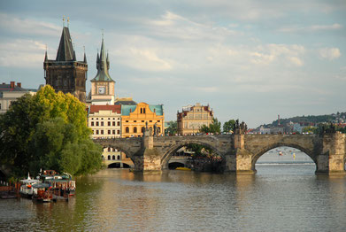 Prague, Pont sur Vltava , République tchèque