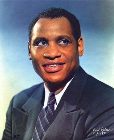 PAUL ROBESON. Image coloured by A. Zois