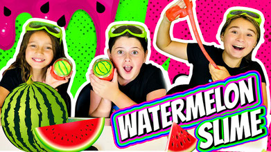 slime, science, watermelon slime, how to make slime, wild adventure girls