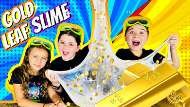 slime, slime recipe, easy slime recipe, gold leaf slime, gold foil slime