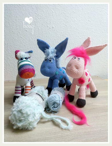 különböző sörények amigurumihoz