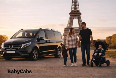 Child friendly taxi Paris