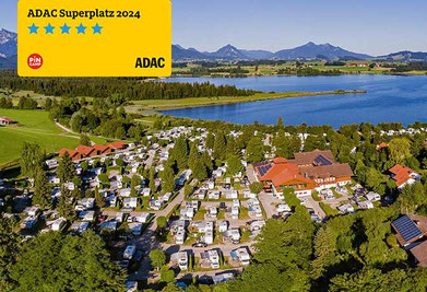 Die besten Campingplätze Bayern 2024 Hopfensee vergleich Anbieter Alpen Franken Schwaben Allgäu Sterne Luxus Stellplätze Familien Günstig Bewertung Kosten