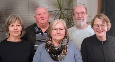 Sabine Steglich, Sabine Karstadt, Helmut Heins, Isabell Frähmcke (von links nach rechts, Silke Ahrens nicht auf dem Bild))