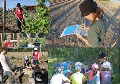 Aurore Gay permacultrice et animatrice du jardin Alôsnys