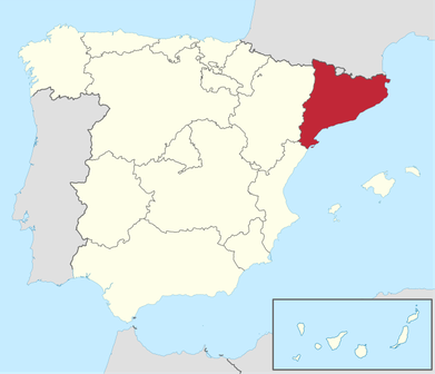 Spanien und die Provinz Katalonien | Bild: Wikimedia Commons/GNU-Lizenz für freie Dokumentation