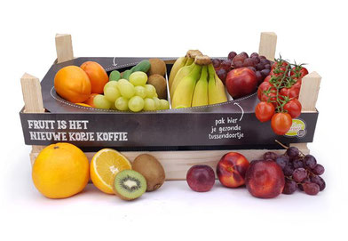 De bonusbox is een meest complete fruitbox met allerlei seizoensfruit en snackgroenten