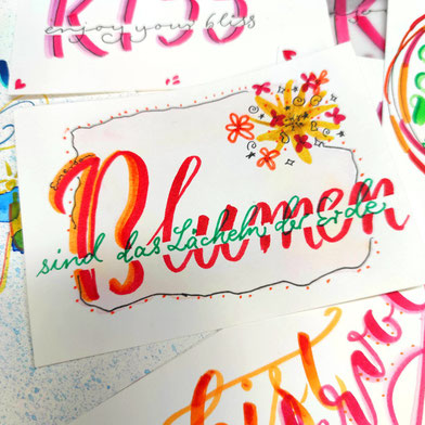 DIY-Karte mit Lettering