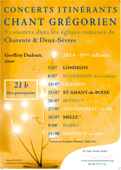 Concerts itinérants 2014