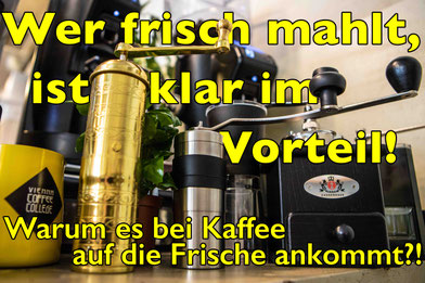 Große Auswahl an Kaffeemühlen