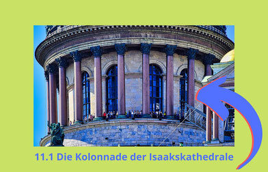 die Kolonnade der Isaakskathedrale